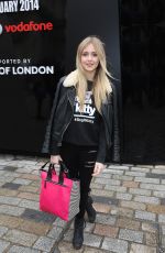 DIANA VICKERS Arrives at London Fashion Week at Somerset House