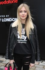 DIANA VICKERS Arrives at London Fashion Week at Somerset House