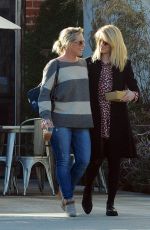 DIANNA AGRON Leaves a Restaurant in Los Angeles