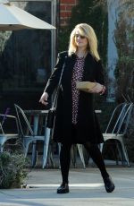 DIANNA AGRON Leaves a Restaurant in Los Angeles