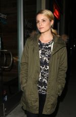 DIANNA AGRON Leaves a Restaurant in West Hollywood