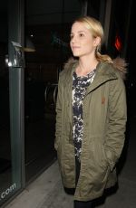 DIANNA AGRON Leaves a Restaurant in West Hollywood