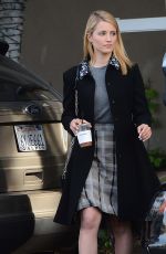 DIANNA AGRON leaves Alfred Coffee-n-Kitchen in Los Angeles