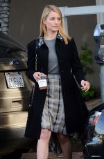 DIANNA AGRON leaves Alfred Coffee-n-Kitchen in Los Angeles