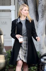 DIANNA AGRON leaves Alfred Coffee-n-Kitchen in Los Angeles