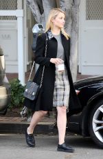 DIANNA AGRON leaves Alfred Coffee-n-Kitchen in Los Angeles