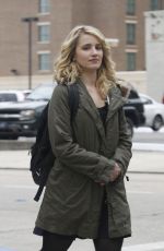 DIANNA AGRON on the Set of Zipper in Baton Rouge