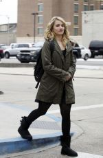 DIANNA AGRON on the Set of Zipper in Baton Rouge
