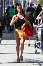 DRAYA MICHLE at Sugarfish Restaurant in Los Angeles