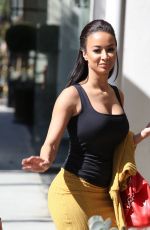 DRAYA MICHLE at Sugarfish Restaurant in Los Angeles