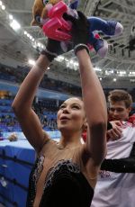 ELENA ILINYKH and Nikita Katsalapov at 2014 Winter Olympics in Sochi