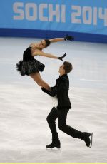 ELENA ILINYKH and Nikita Katsalapov at 2014 Winter Olympics in Sochi