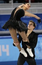 ELENA ILINYKH and Nikita Katsalapov at 2014 Winter Olympics in Sochi