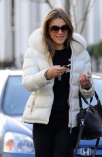 ELIZABETH HURLEY Leaves Her Home in London