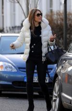 ELIZABETH HURLEY Leaves Her Home in London