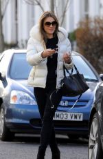ELIZABETH HURLEY Leaves Her Home in London