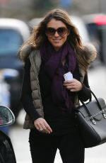 ELIZABETH HURLEY Out and About in London