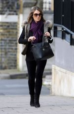 ELIZABETH HURLEY Out and About in London