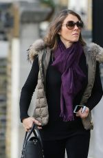 ELIZABETH HURLEY Out and About in London