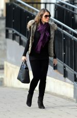 ELIZABETH HURLEY Out and About in London