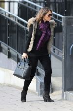 ELIZABETH HURLEY Out and About in London