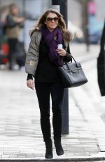 ELIZABETH HURLEY Out and About in London