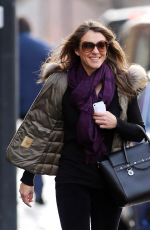 ELIZABETH HURLEY Out and About in London