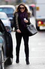 ELIZABETH HURLEY Out and About in London