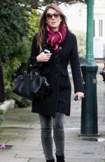 ELIZABETH HURLEY Out and About in West London