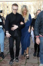 ELLIE GOULDING Arrives at Roberto Cavalli Fashion Show in Milan