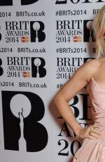 ELLIE GOULDING at 2014 Brit Awards in London