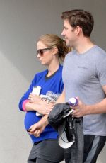 EMILY BLUNT Arrives at a Gym in Los Angeles