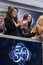 EMILY RATAJKOWSKI, GIGI HADID, KATE BOCK, NATASHA BARNARD and EMILY DIDONATO Rings the Closing Bell at the New York Stock Exchange