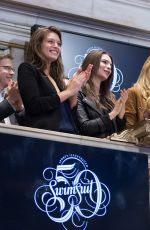 EMILY RATAJKOWSKI, GIGI HADID, KATE BOCK, NATASHA BARNARD and EMILY DIDONATO Rings the Closing Bell at the New York Stock Exchange
