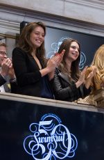 EMILY RATAJKOWSKI, GIGI HADID, KATE BOCK, NATASHA BARNARD and EMILY DIDONATO Rings the Closing Bell at the New York Stock Exchange