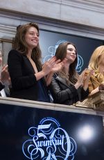 EMILY RATAJKOWSKI, GIGI HADID, KATE BOCK, NATASHA BARNARD and EMILY DIDONATO Rings the Closing Bell at the New York Stock Exchange