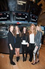EMILY RATAJKOWSKI, GIGI HADID, KATE BOCK, NATASHA BARNARD and EMILY DIDONATO Rings the Closing Bell at the New York Stock Exchange