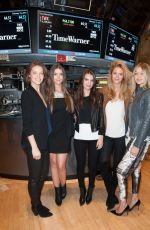 EMILY RATAJKOWSKI, GIGI HADID, KATE BOCK, NATASHA BARNARD and EMILY DIDONATO Rings the Closing Bell at the New York Stock Exchange