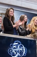 EMILY RATAJKOWSKI, GIGI HADID, KATE BOCK, NATASHA BARNARD and EMILY DIDONATO Rings the Closing Bell at the New York Stock Exchange
