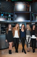 EMILY RATAJKOWSKI, GIGI HADID, KATE BOCK, NATASHA BARNARD and EMILY DIDONATO Rings the Closing Bell at the New York Stock Exchange