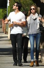 EMILY VANCAMP and Josh Bowman Out in West Hollywood