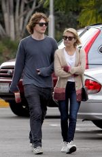 EMMA ROBERTS and Evan Peters Out in Los Angeles