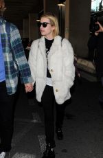 EMMA ROBERTS at Charles De Gaulle Airport in Paris