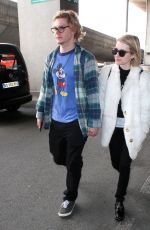 EMMA ROBERTS at Charles De Gaulle Airport in Paris