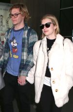 EMMA ROBERTS at Charles De Gaulle Airport in Paris