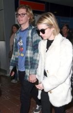 EMMA ROBERTS at Charles De Gaulle Airport in Paris