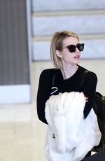 EMMA ROBERTS at Charles De Gaulle Airport in Paris