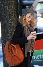 EMMA STONE Out and About in New York