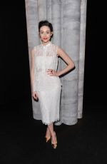 EMMY ROSSUM at Monique Lhuillier Fashion Show in New York