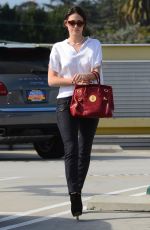 EMMY ROSSUM Leaves a Veterinary Clinic in Los Angeles